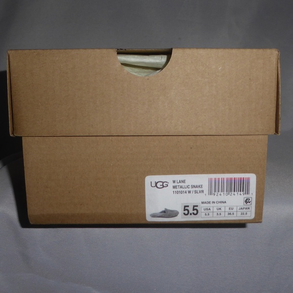 🎈FINAL SALE 🎈UGG Lane Sheepskin Slip On Mule Snake Embossed NEW * - Picture 6 of 10